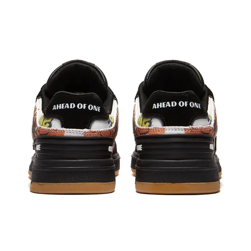 A1 Graffiti Collection Coverage Abrasion Resistant Low Top Skateboard Shoes Unisex-40
