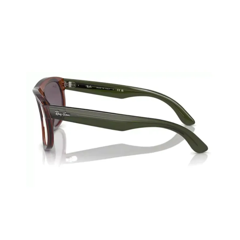 RayBan Injection Molding Irregular Shape Sunglasses Unisex Brown-2