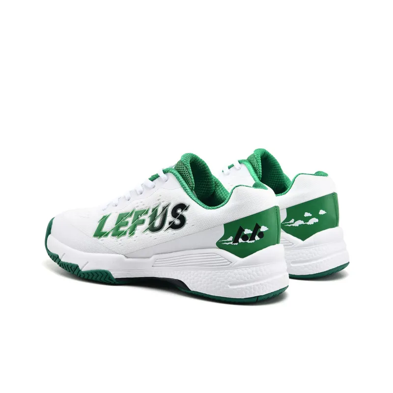 LEFUS Cushioning Wear Resistant Low Top Tennis Shoes Unisex Green-2