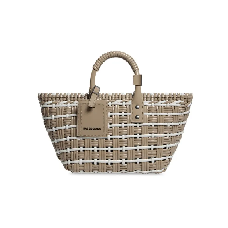 Balenciaga BISTRO Polyester Shoulder Bag, Crossbody Bag, Handbag Extra Small Women's Brown-0