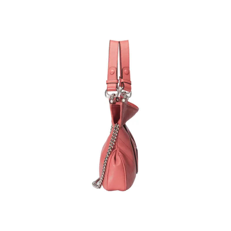 GUCCI Blondie Leather Tote Bag Shopping Bag Handbag Small Size Women's Pink-4