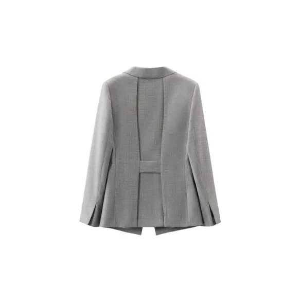 OVV Business Suits Women's Light Gray Plaid 13-1
