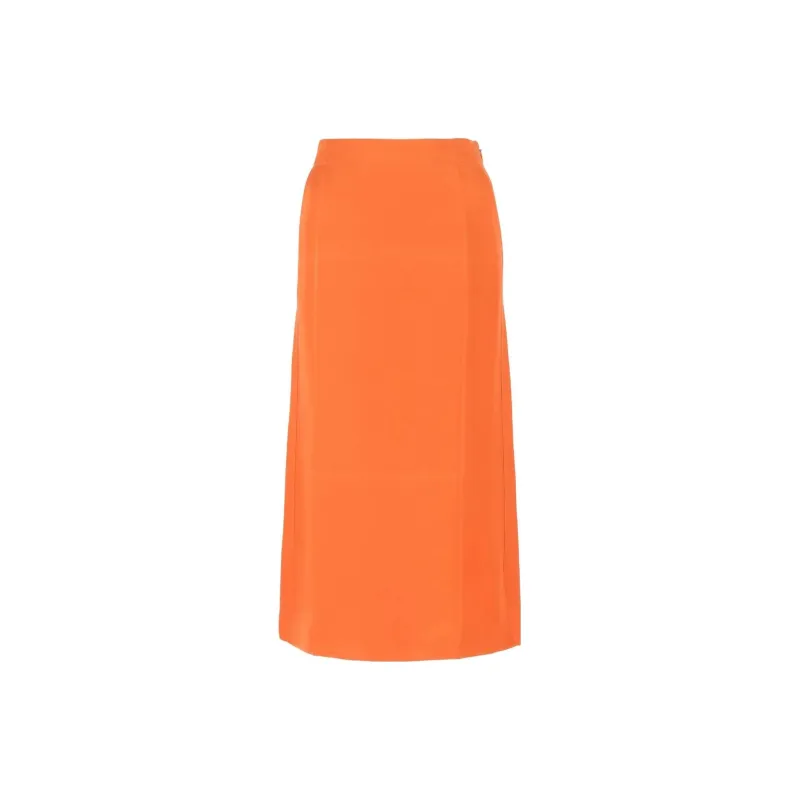 LOEWE SS23 Casual Long Skirt Women's Orange-1