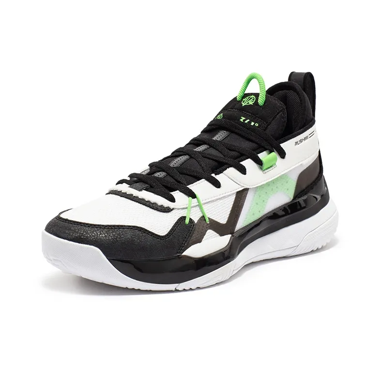361° Burning Battle 3.0 Cushioned Wear Resistant Breathable Low Top Basketball Shoes Men's White Black-1