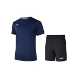 Navy blue (navy blue short sleeves + black shorts