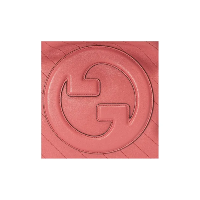 GUCCI Blondie Leather Tote Bag Shopping Bag Handbag Small Size Women's Pink-8