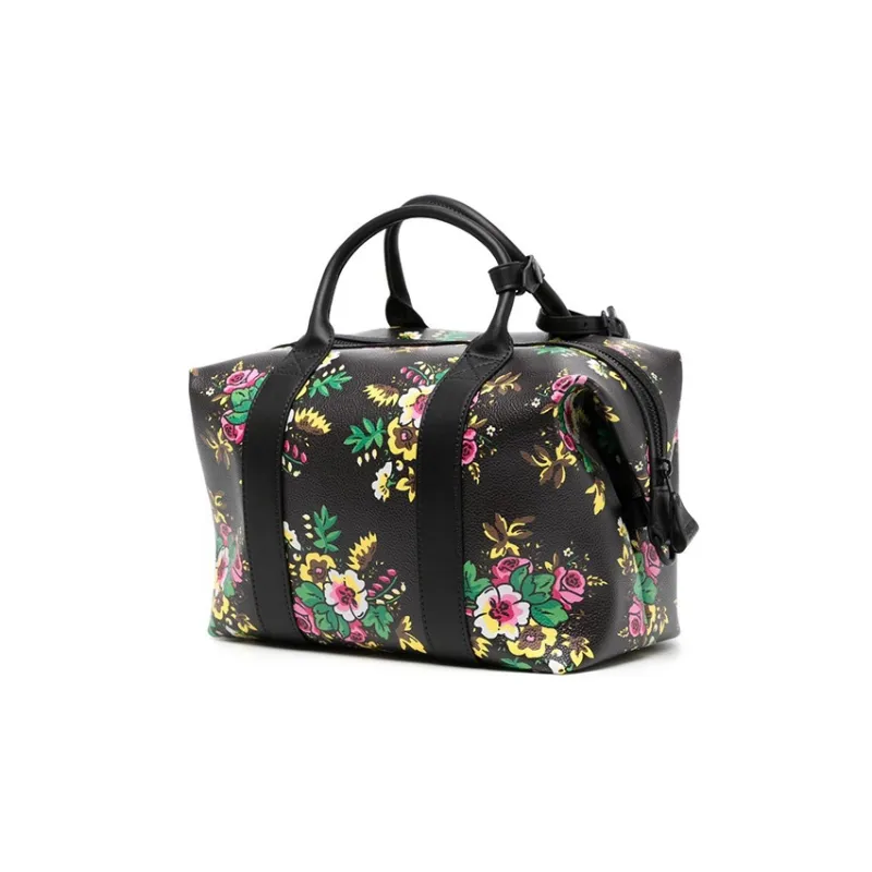 KENZO Calfskin Portable Crossbody Bag Shoulder Bag Medium Size Women's Black-1
