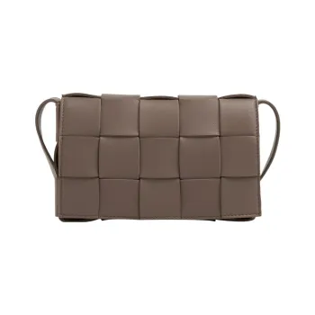 Bottega Veneta Leather Crossbody Bag Shoulder Bag Women's Brown