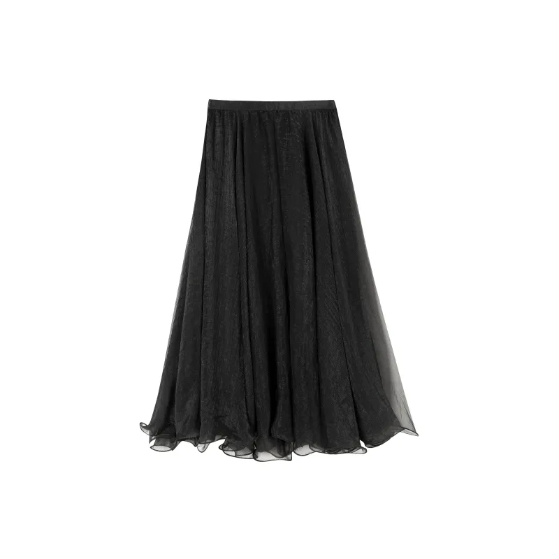 EIDOLON GRAIN Casual Long Skirts Women's Black-1