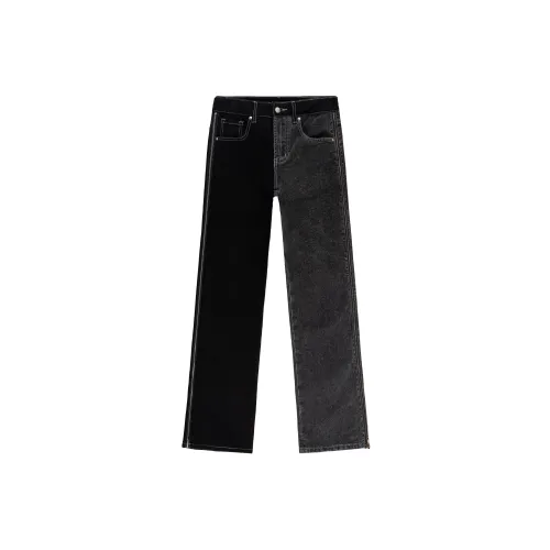 XINYINSU Deconstruction Jeans Unisex Black