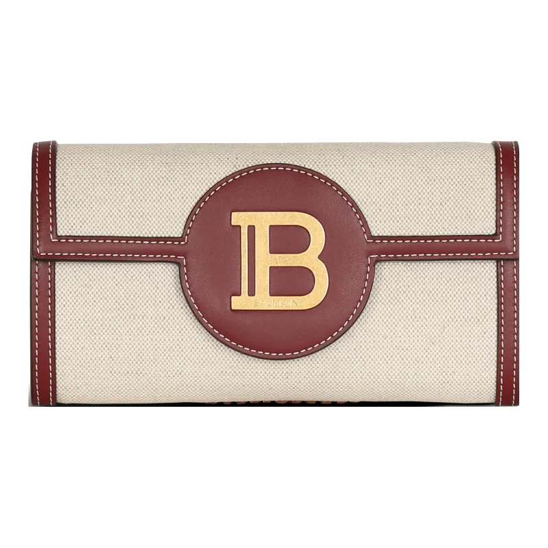 BALMAIN B-Buzz Canvas Wallet-on-chain-0