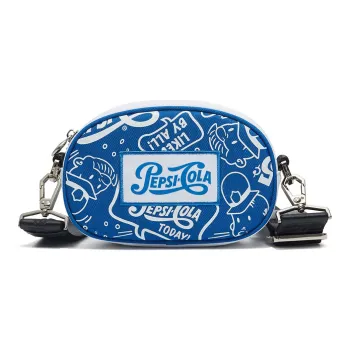 Pepsi Leather Shoulder Bag Regular Unisex Blue