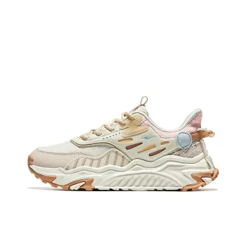 Erke Xun Casual Shoes Women's Low Top Unbleached Original Color/Gray Paint