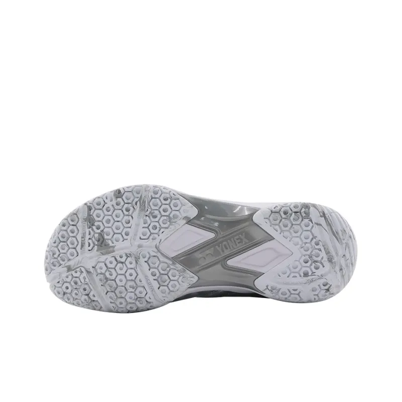YONEX 520 Series Anti Slip Wear Resistant Low Top Badminton Shoes Unisex Silver White-4