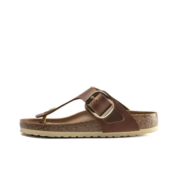 Birkenstock Gizeh Big Buckle Oiled Nubuck Cognac Women's