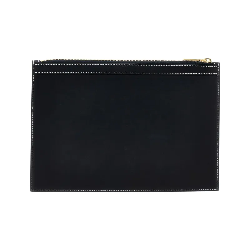 THOM BROWNE 4 Bar Tab Zipped Document Holder-1