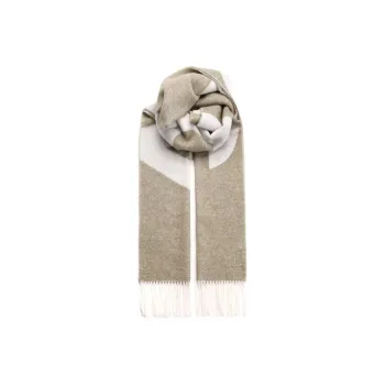 A.P.C Logo Detailed Fringed Scarf