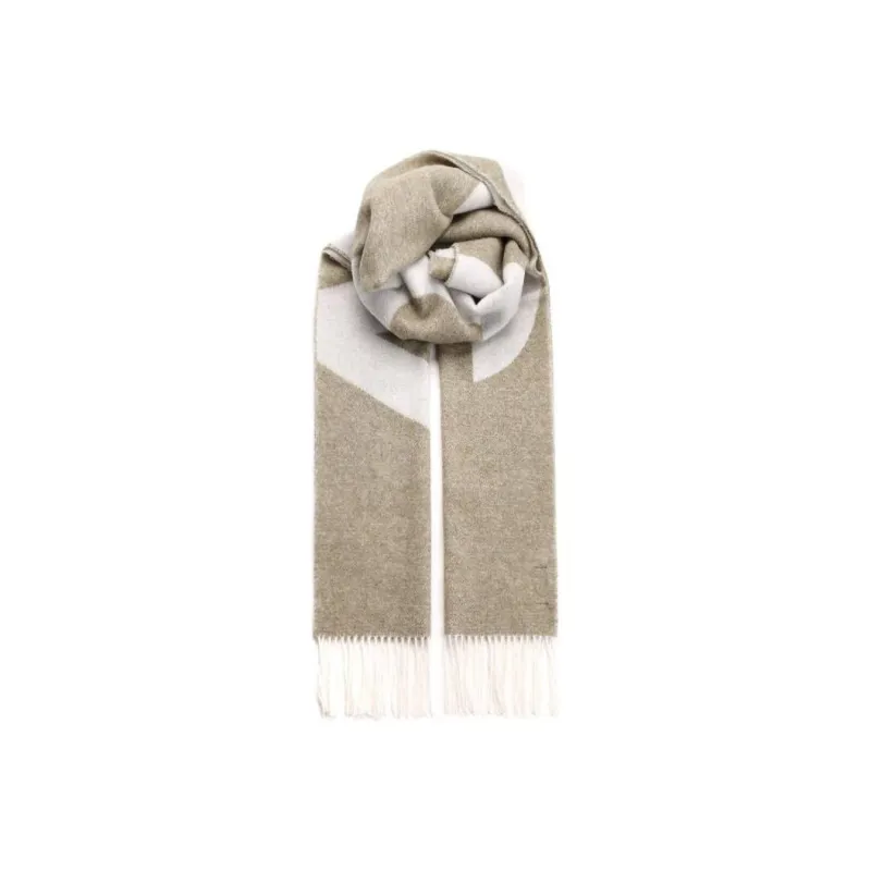 A.P.C Logo Detailed Fringed Scarf-0