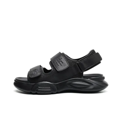 TRUMPPIPE Beach Sandals Men Black