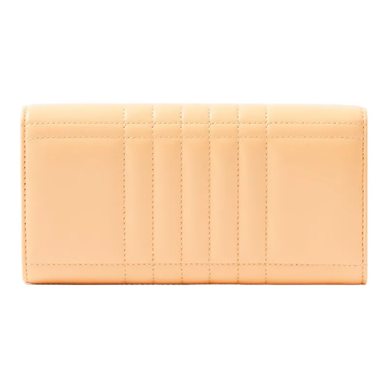 Burberry Lambskin Wallet Regular Women's Orange-2