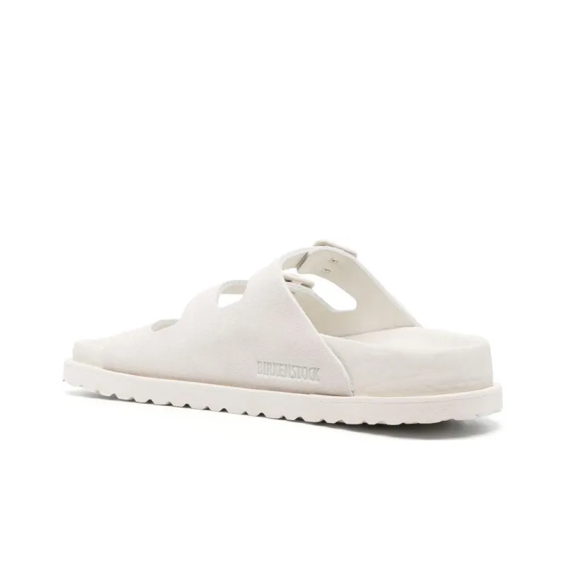 Birkenstock Rubber Sole Slip-Resistant Slide Slippers Unisex White-2