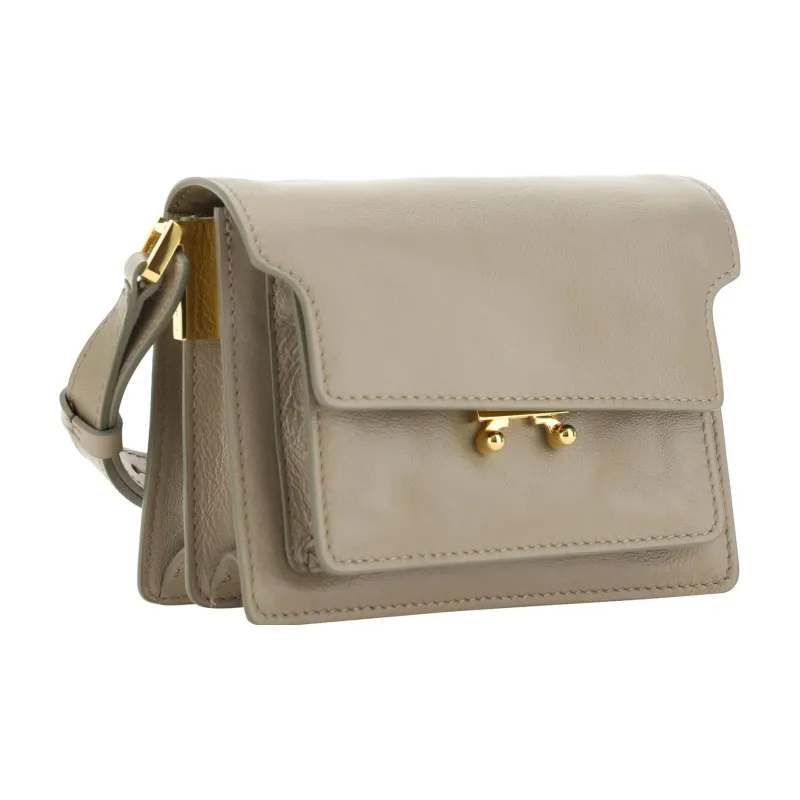 MARNI Trunk Cow Leather Trunk Bag Crossbody Bag Shoulder Bag Women's Beige-1
