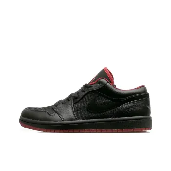 JORDAN 1 Retro Low Black Metallic Silver Varsity Red