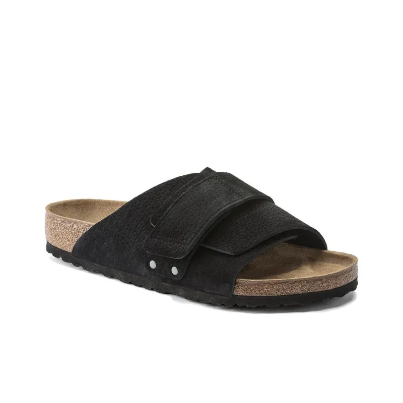 Birkenstock Kyoto Nubuk Leather 'Desert Buck Black'-2