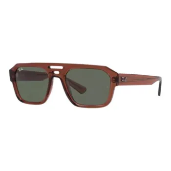 RayBan Injection Molding Irregular Shape Sunglasses Unisex Brown