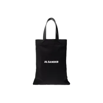 JIL SANDER Logo Printed Large Tote Bag