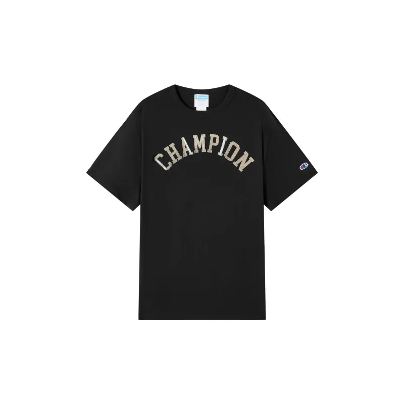 Champion T Shirts Unisex Black-1