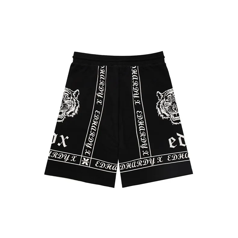 ED HARDY X Casual Shorts Unisex Black-1