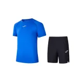 Set (royal blue short sleeves + black shorts)