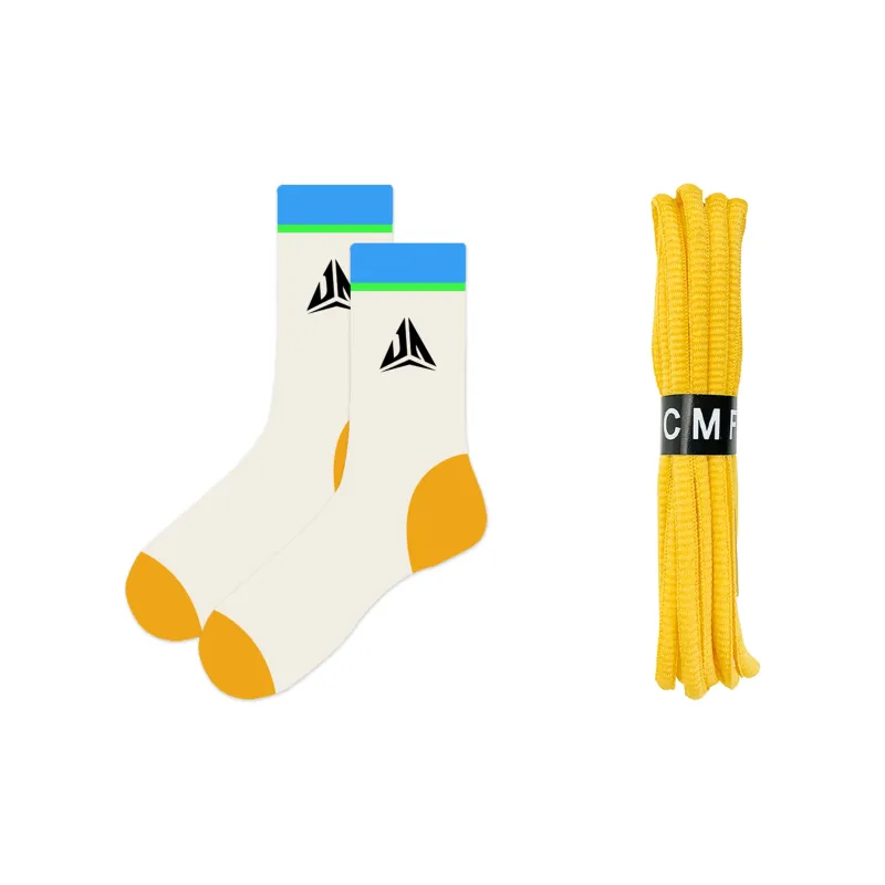 CMFY Shoelaces Unisex Gray Blue Orange-2