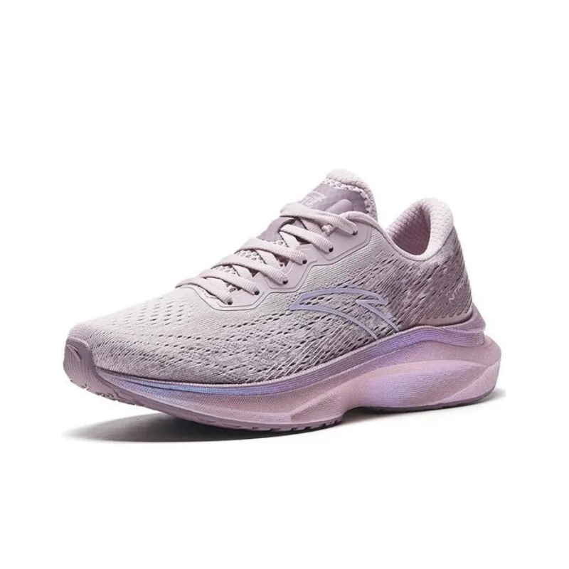 Anta Abrasion-Resistant Low-Top Running Shoes Women's White Pink-2