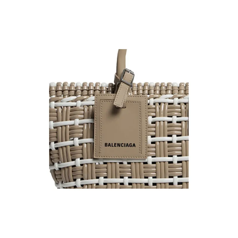 Balenciaga BISTRO Polyester Shoulder Bag, Crossbody Bag, Handbag Extra Small Women's Brown-5