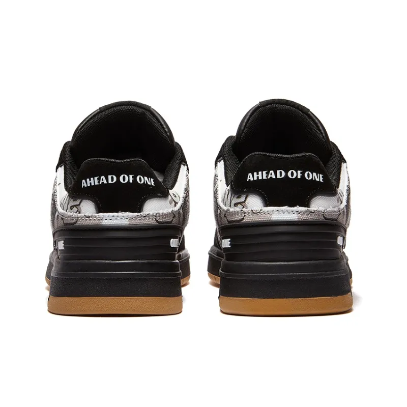 A1 Graffiti Collection Coverage Abrasion Resistant Low Top Skateboard Shoes Unisex-28