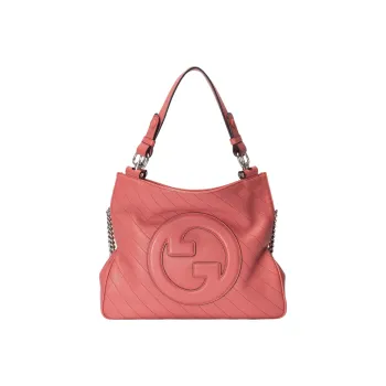 GUCCI Blondie Leather Tote Bag Shopping Bag Handbag Small Size Women's Pink