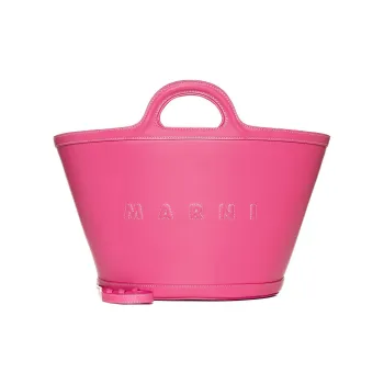 MARNI Logo Embossed Top Handle Bag