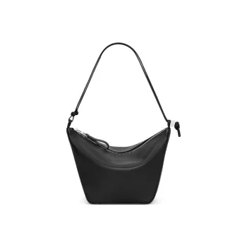 LOEWE Hammock Hobo Cow Leather Hobo Bag, Handbag, Shoulder Bag Women's Black