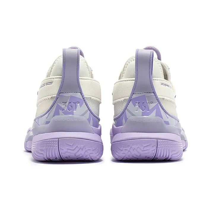 361° Burning Battle 3.0 Basketball Shoes Men Low Top Feather White/Rosemary Purple-3