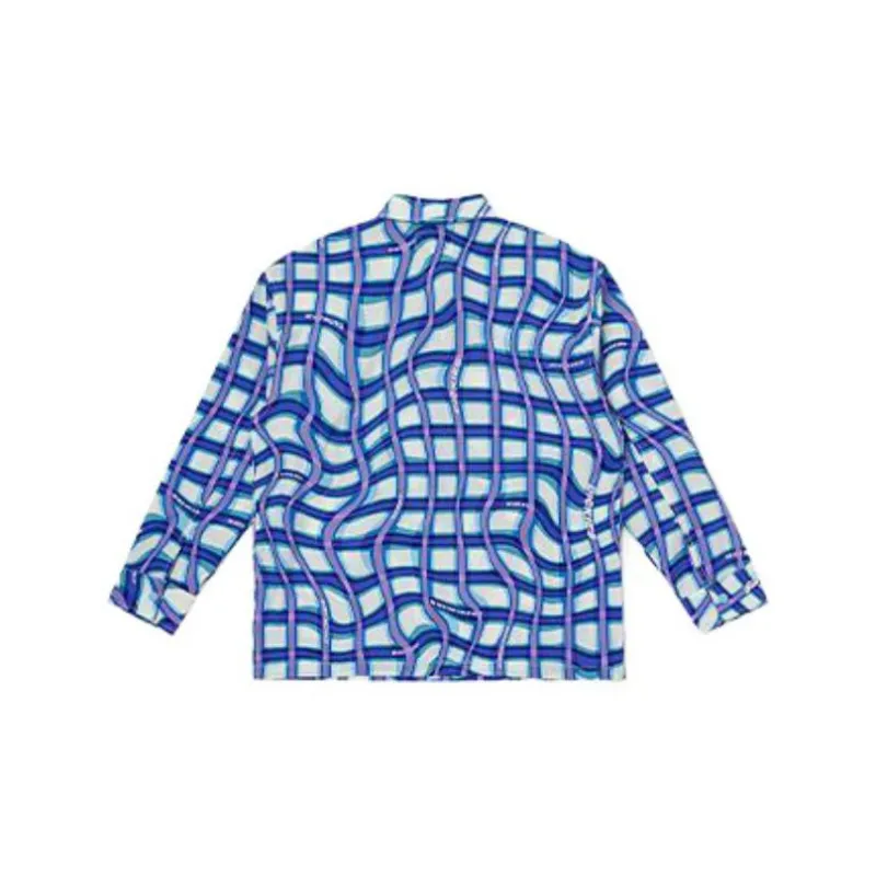 Dickies Shirts Unisex Sky Blue Wave Plaid-1