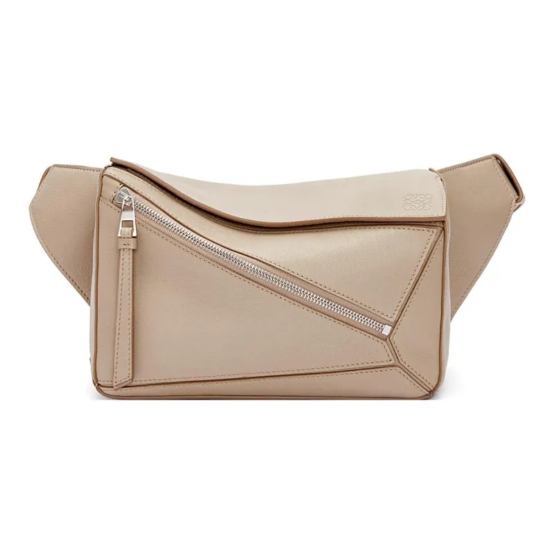 LOEWE Puzzle Cow Leather Fanny Pack Small Size Women's Sand-0