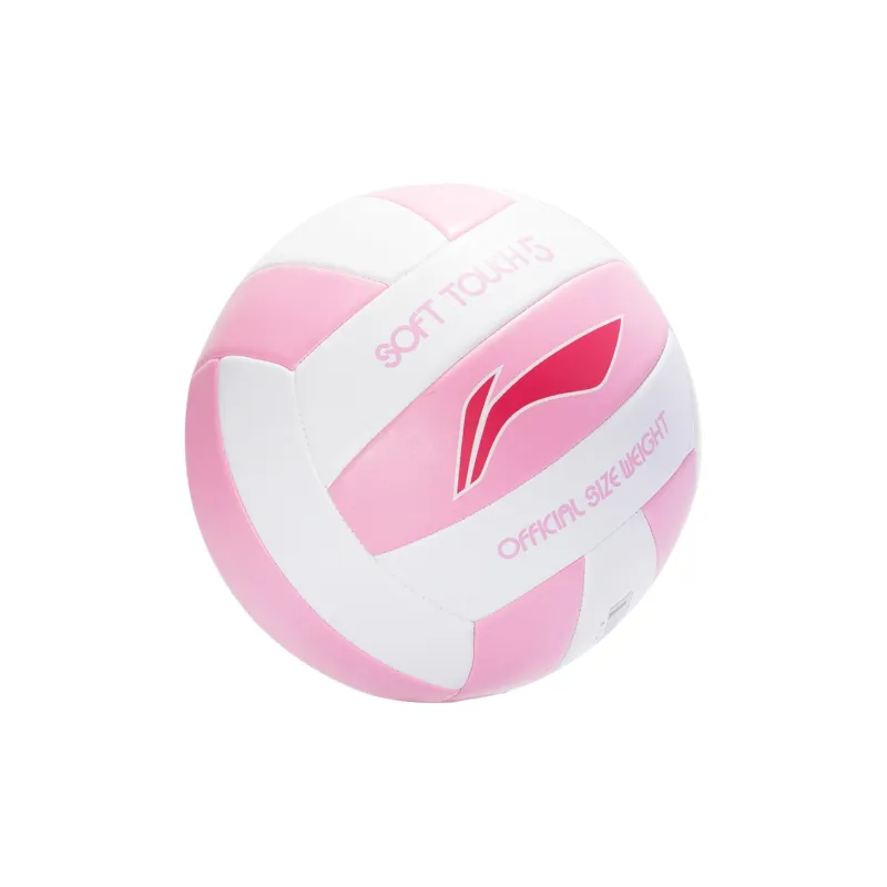 LiNing PVC Size 5 Volleyball Unisex Pink White-9