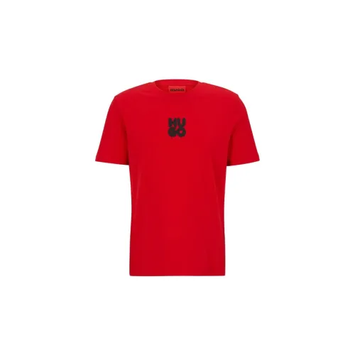 HUGO BOSS T-Shirts Men Red