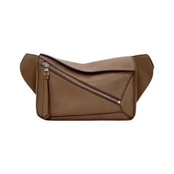 LOEWE Puzzle Cow Leather Fanny Pack Small Size Women's Winter Brown