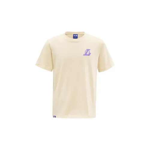 NBA Los Angeles Lakers T-Shirts Men Light Beige