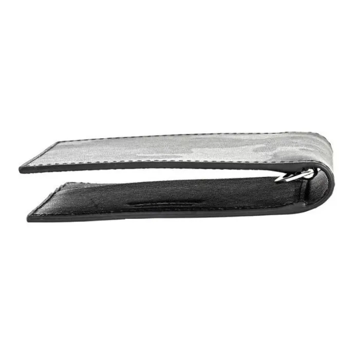 MONTBLANC Leather Card Holder, Wallet Men's Camouflage Gray-2