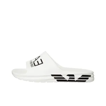 Ea7 EMPORIO ARMANI Crusher Distance Logo print Slides