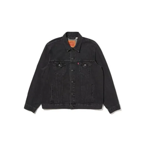 Levis Denim Jackets Men Black